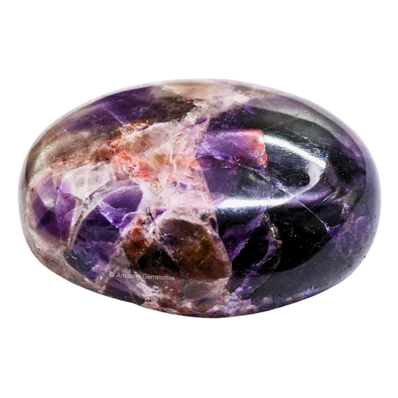 Dreamy Amethyst Crystal Palm Stone