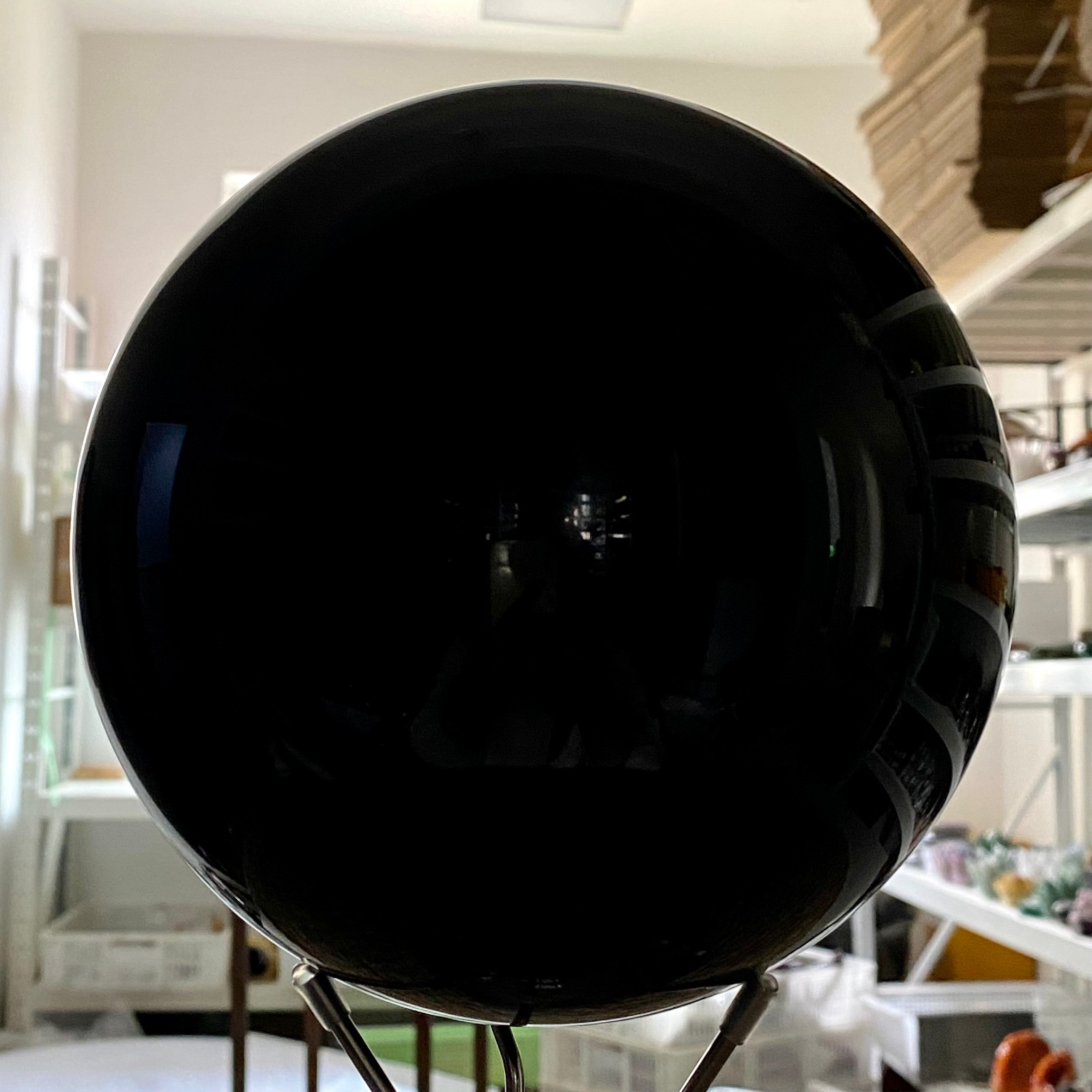 11.9 lb Natural Obsidian Crystal Ball Polished Sphere Psychic Reading