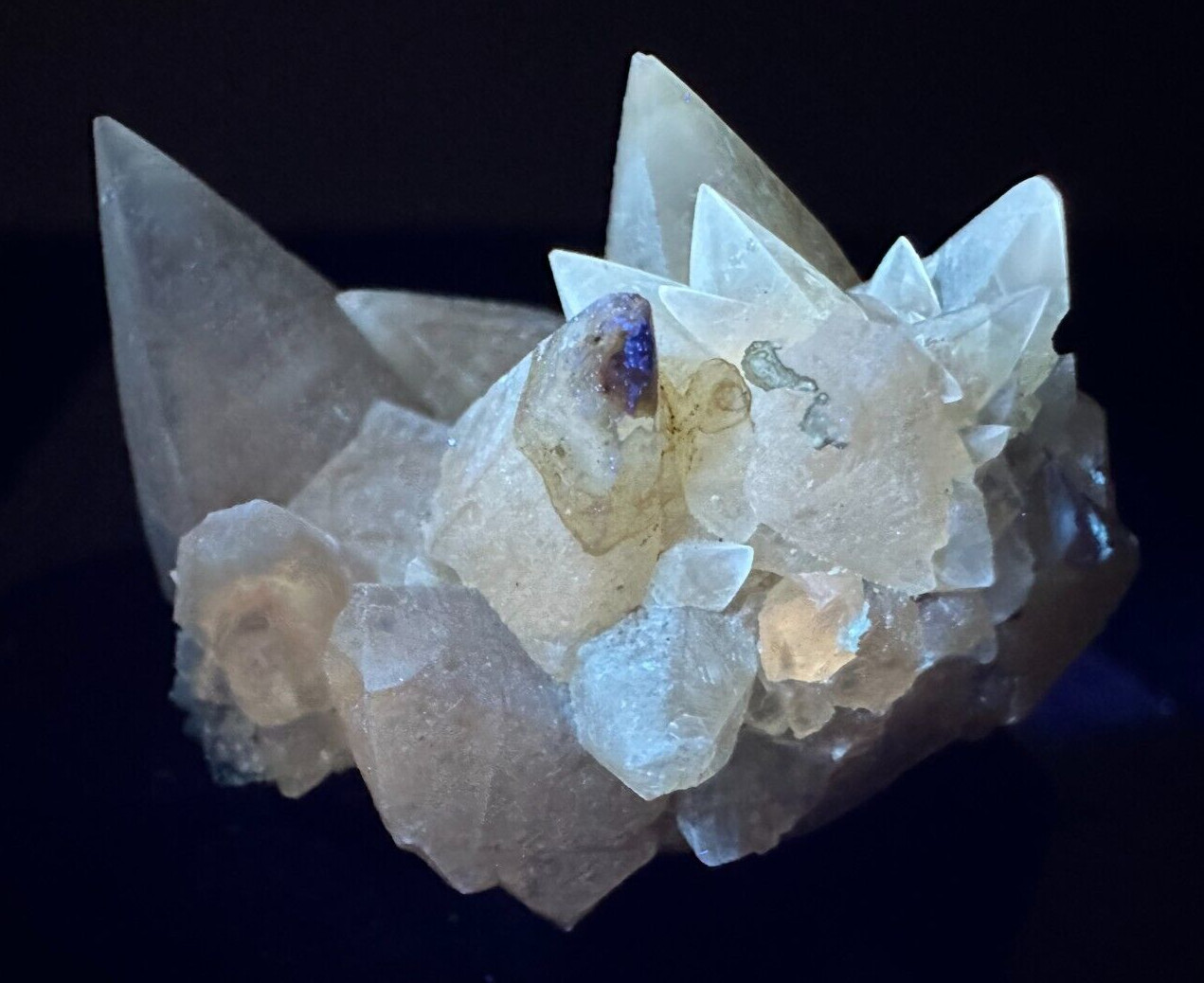 ➤ 1-1/2″ CALCITE CRYSTAL CLUSTER SPECIMEN – Pugh Quarry Ohio VIDEO➤893