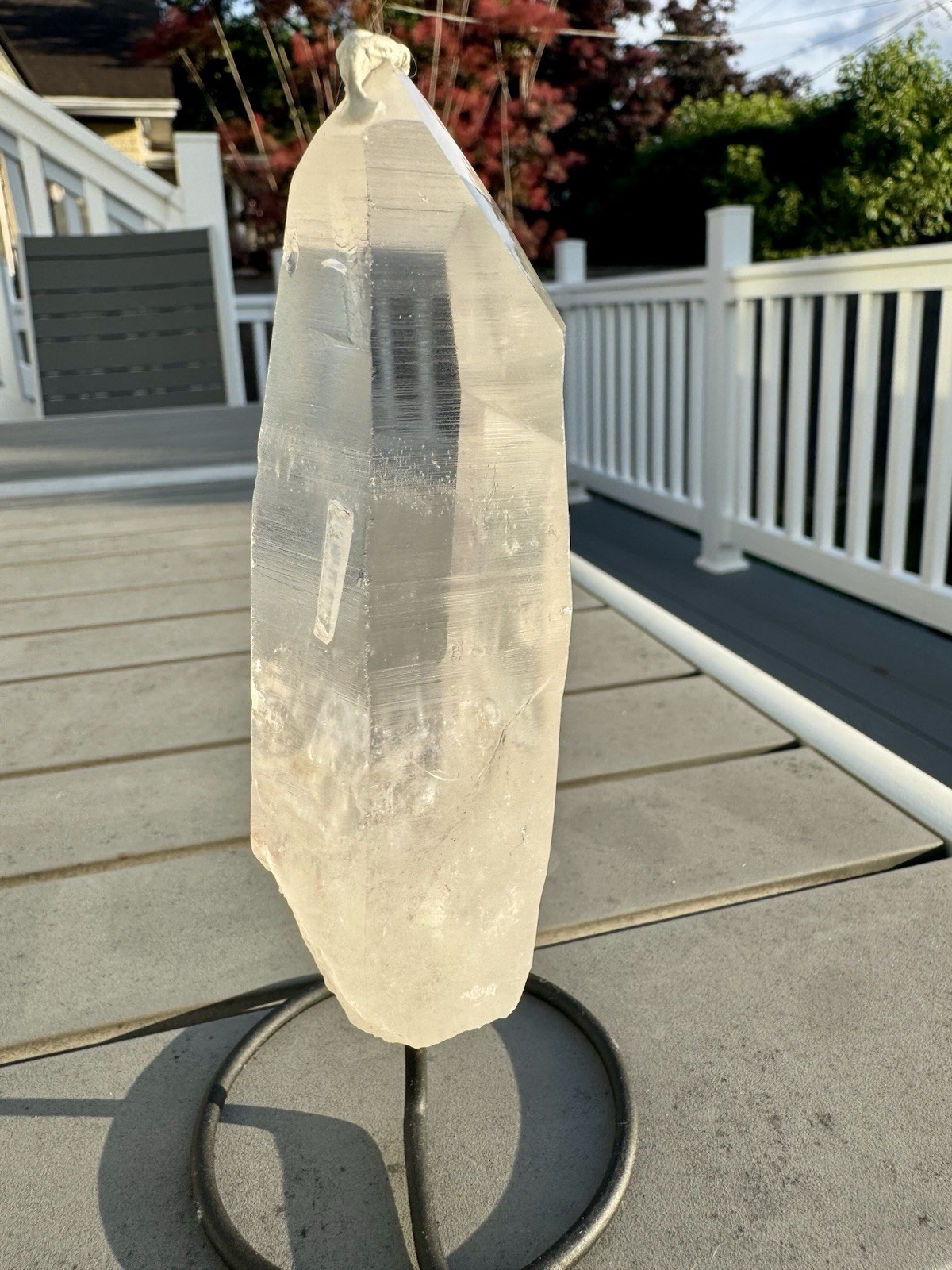 Beautiful Lithium Quartz From Brazil MOU Yes On Stand.