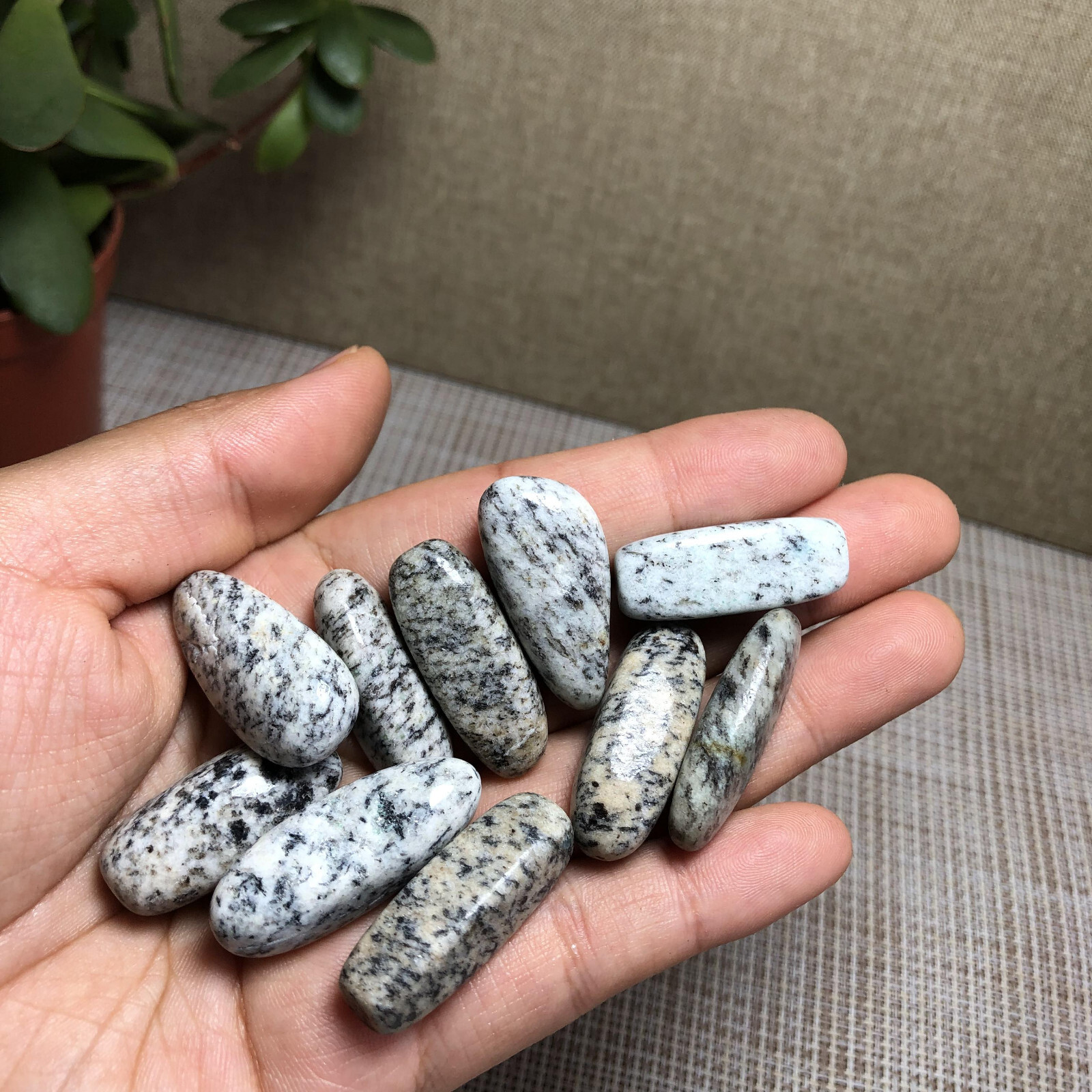 10Pcs NATURAL k2 gemstone crystal Polish specimens Tumbled 66g A3022