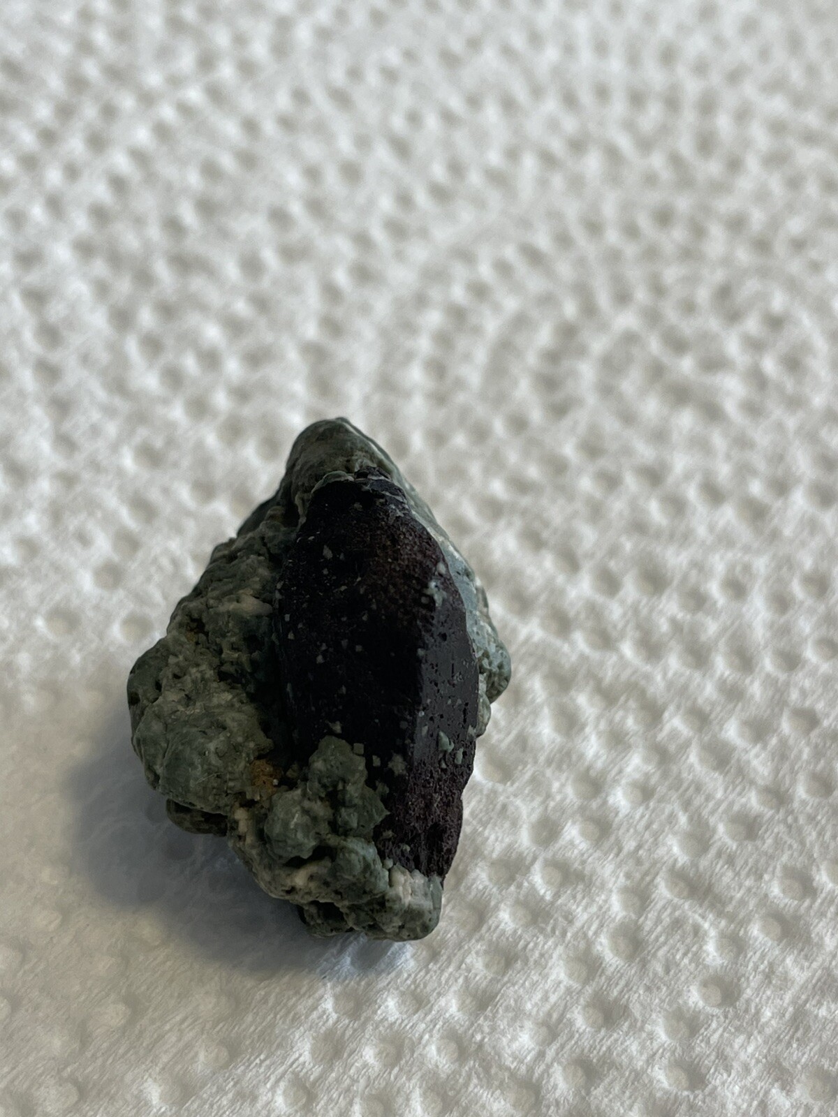 Neptunite Embedded In Blue/green Schist Ore