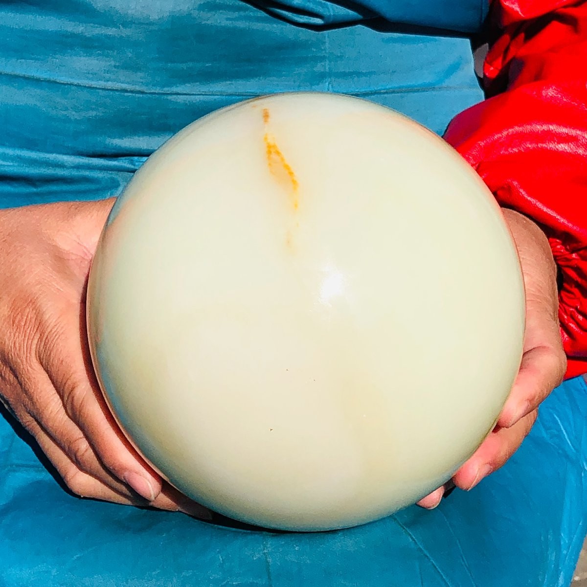 5220g Natural Afghan Jade Chakra Quartz Sphere healing ball Specimen