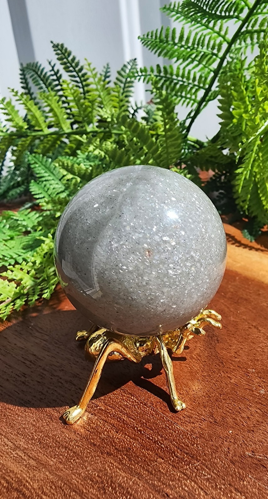 Sage Adventurine Sphere 48 mm 140 grams, 5oz 1-1/2″ in diameter