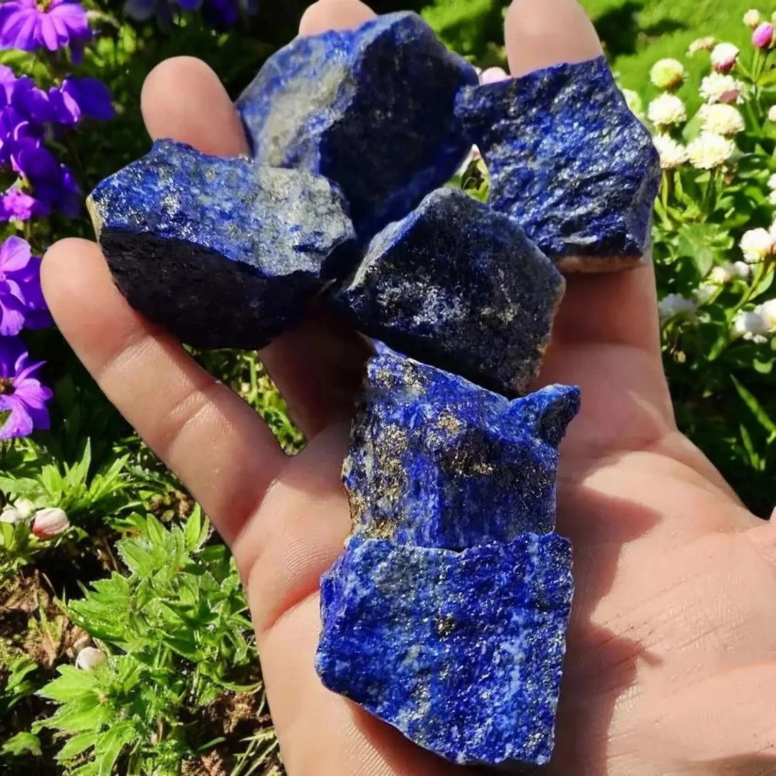 Raw Rough Lapis Lazuli Crystal Reiki Mineral Specimens Healing Energy Crystal