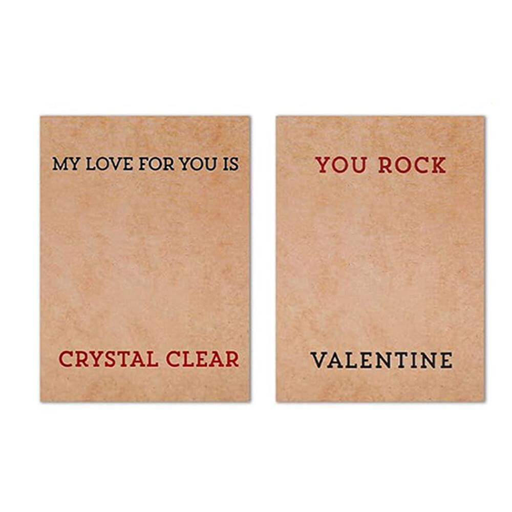 Valentines Day Gifts for Kids – 24Pack Valentines Cards with Heart-Shape Crystal
