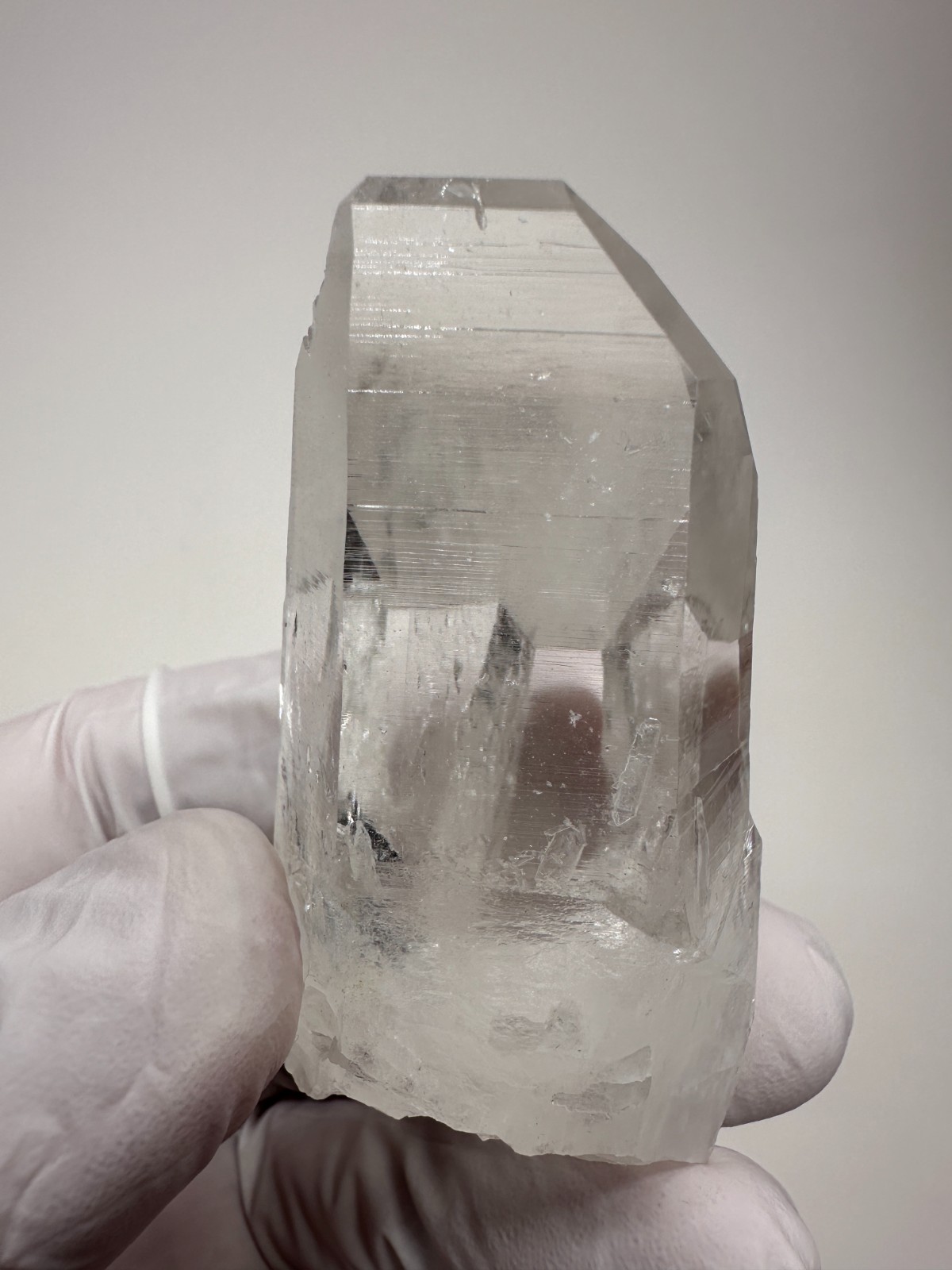 Optical Clear Colombian Lemurian Quartz Crystal Point