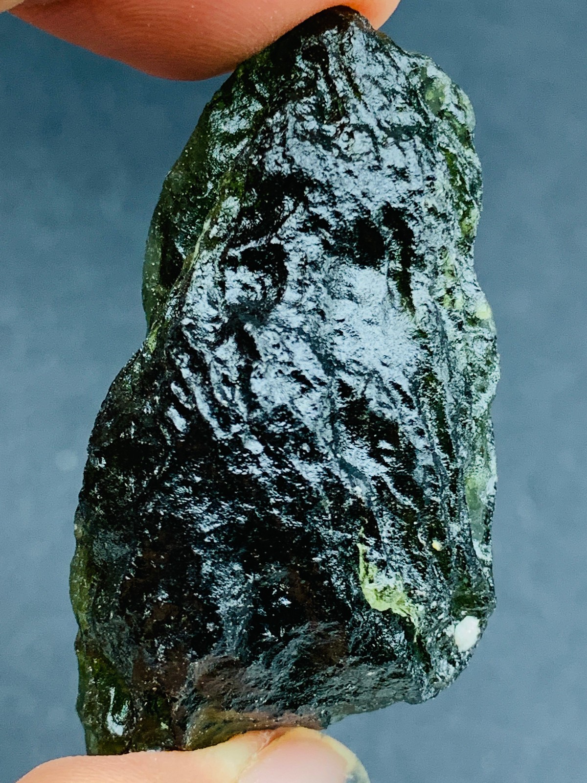 TOP Moldavite Raw Moldavite Crystal from Czech Republic PICcertificate 90CT
