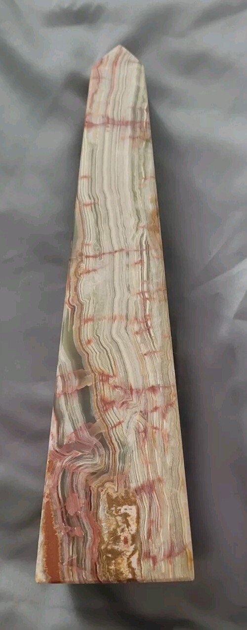Onyx Point Tower Crystal 2.11 Pounds (Green, White, Brown, Tan, Multicolored)