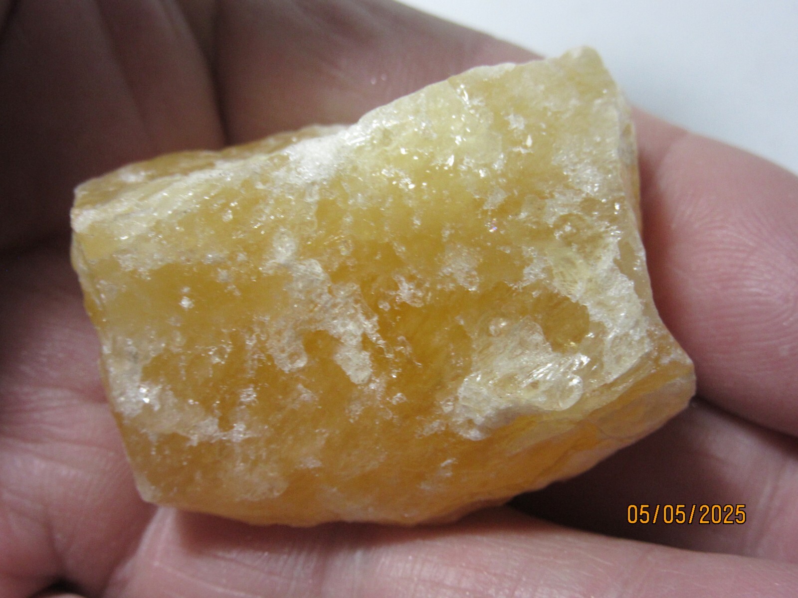 Orange Calcite Rough 1 5/8″ Mineral Collectible OCRMC-1s