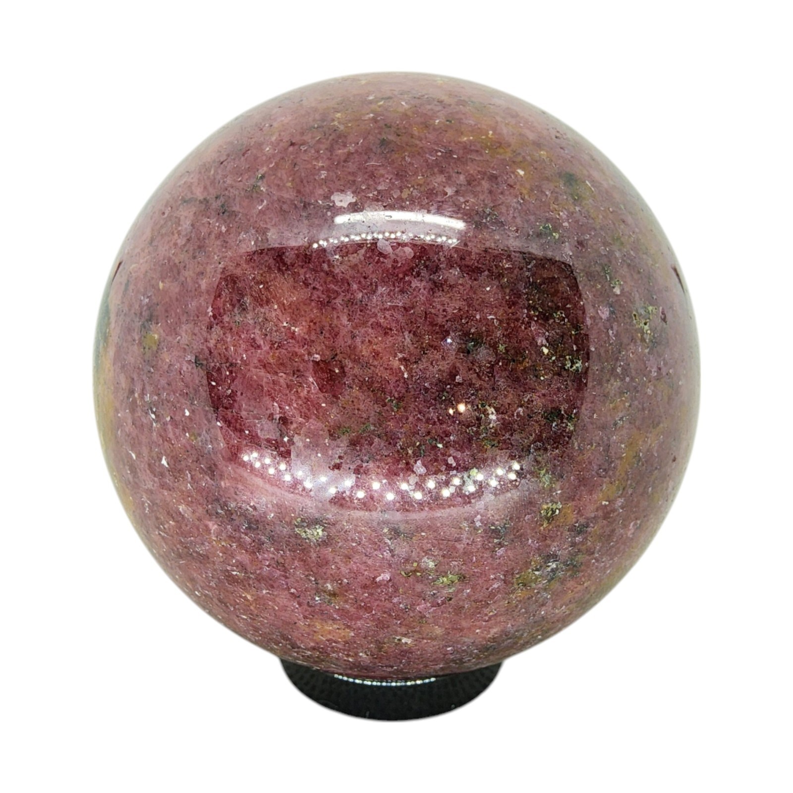 Rhodonite, 2 3/8 in, sphere, ball, display, specimen, #R-3509