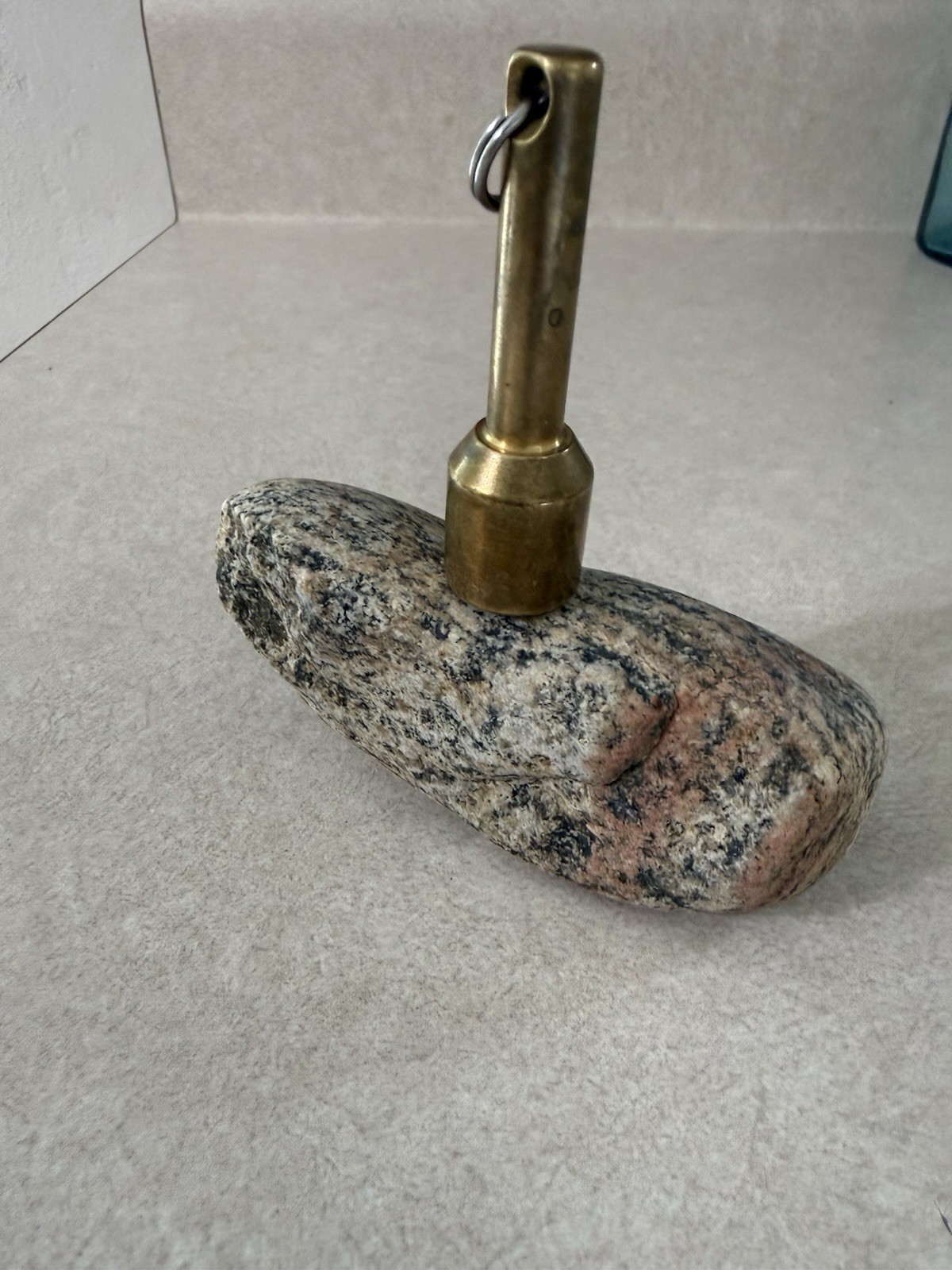 Magnetic Granitic Gneiss Specimen – Pink Feldspar, Quartz & Magnetite