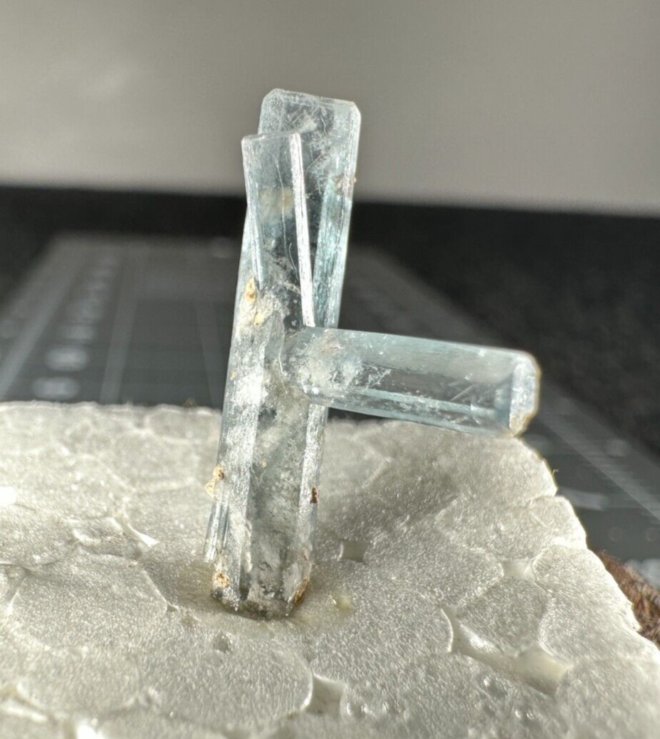 ➤ 7/8″ x 1/2″ BLUE BARITE CRYSTAL CLUSTER – Sterling Colorado VIDEO➤860