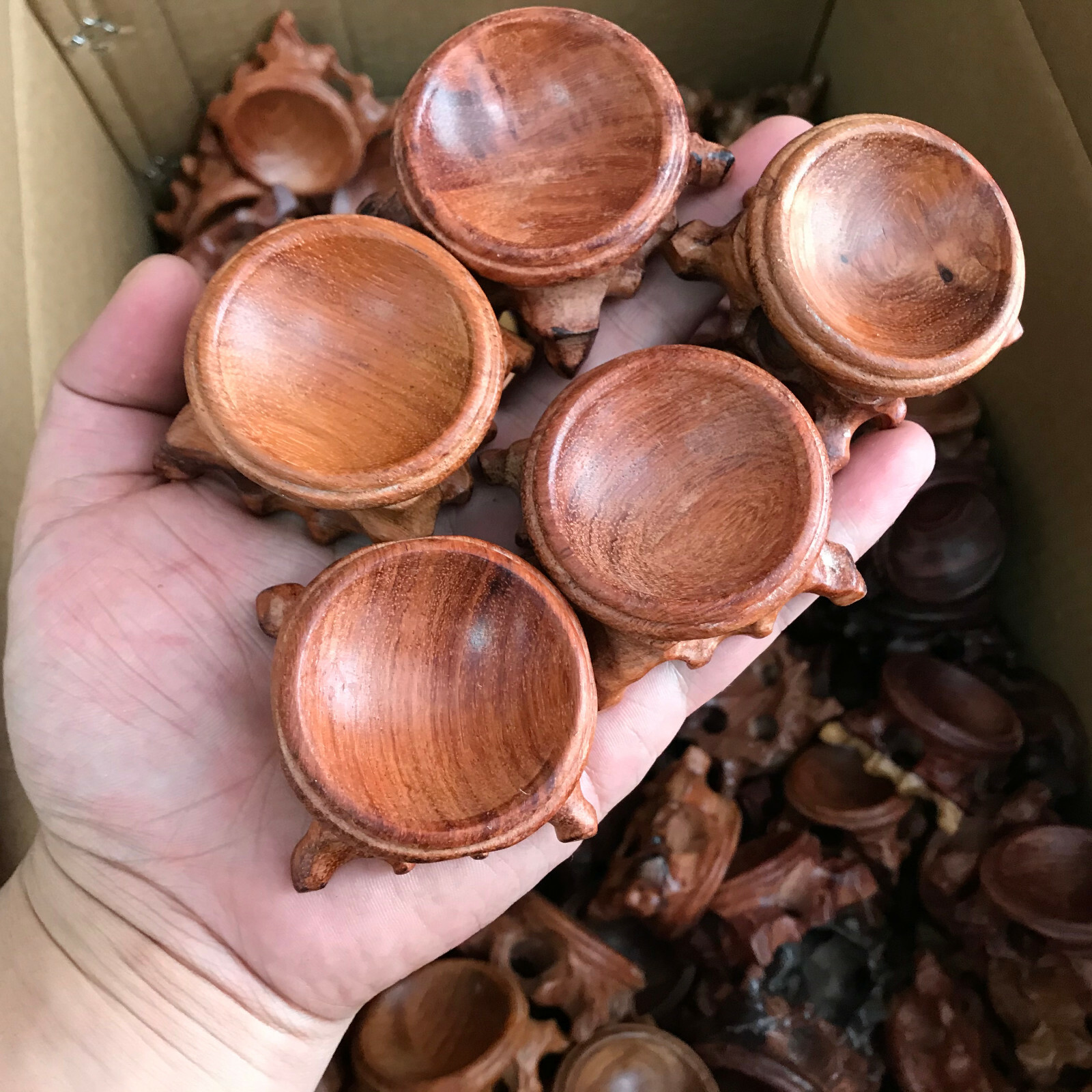 8pcs Resin Wooden Stand Base For Crystal Ball Base Home Decoration Wholesale
