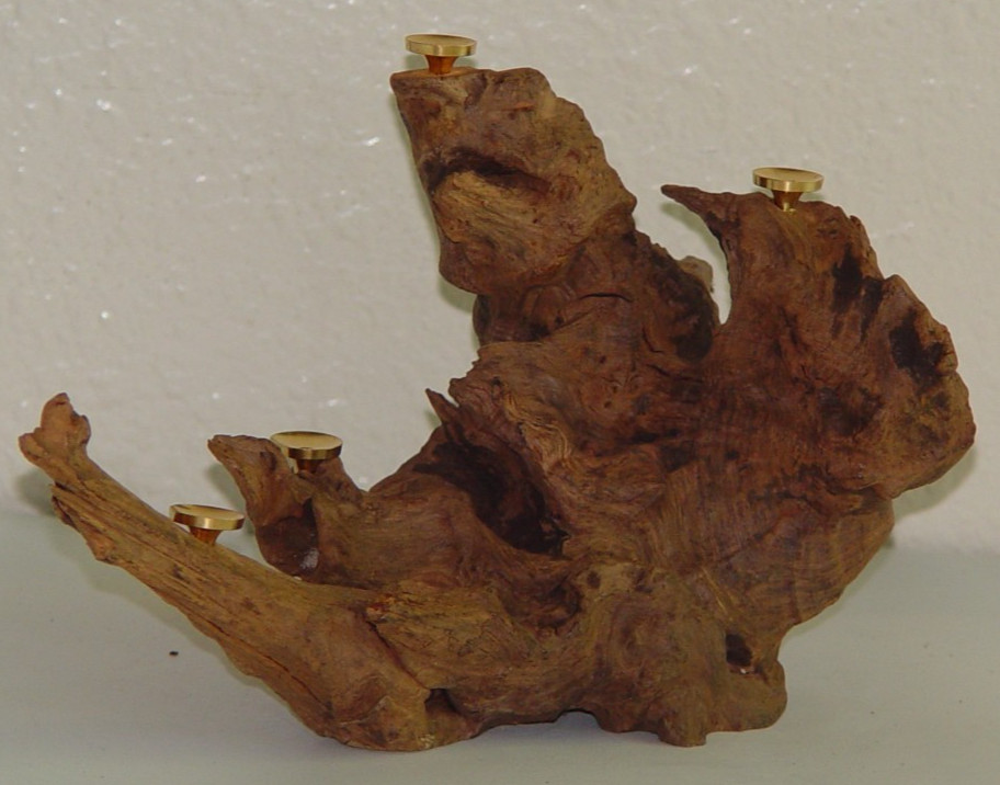 Natural Driftwood Crystal Sphere Display Stand 4 Holder Removable Peg Exact
