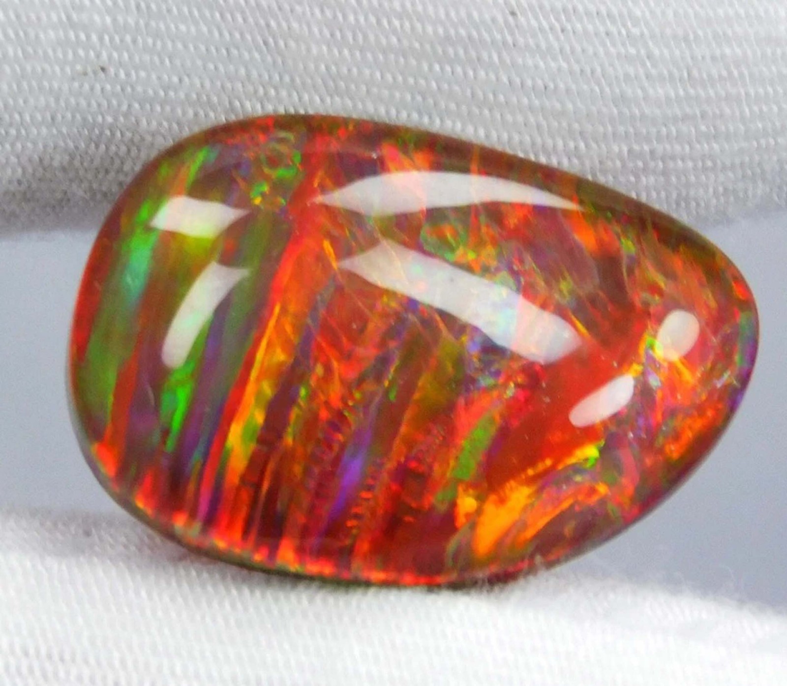 Doublet 60.25 Ct Fancy Natural Ammolite Opal-Like Organic Loose Gemstone 5SJC