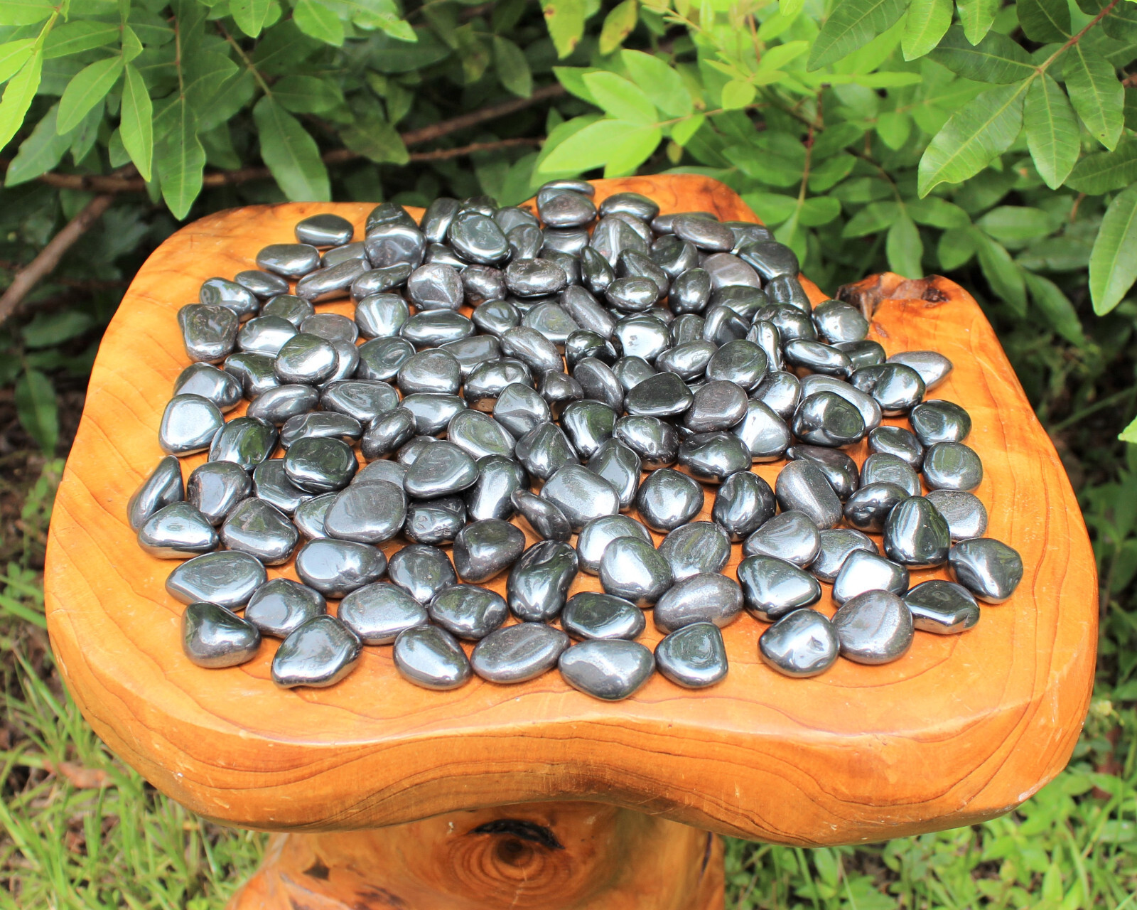 1/4 lb Bulk Lot Hematite Tumbled Stone (Crystal Healing Grounding) 4 oz