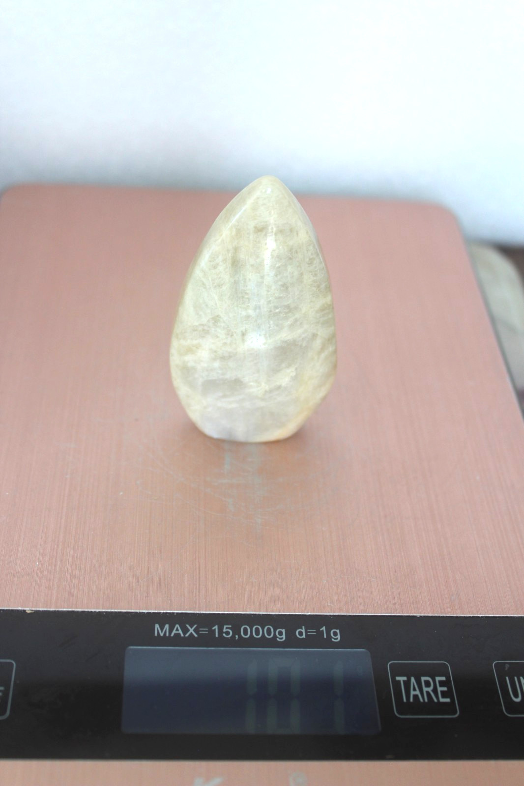 MOONSTONE TEARDROP FREEFORM 2.98 INCHES/ 101 GRAMS