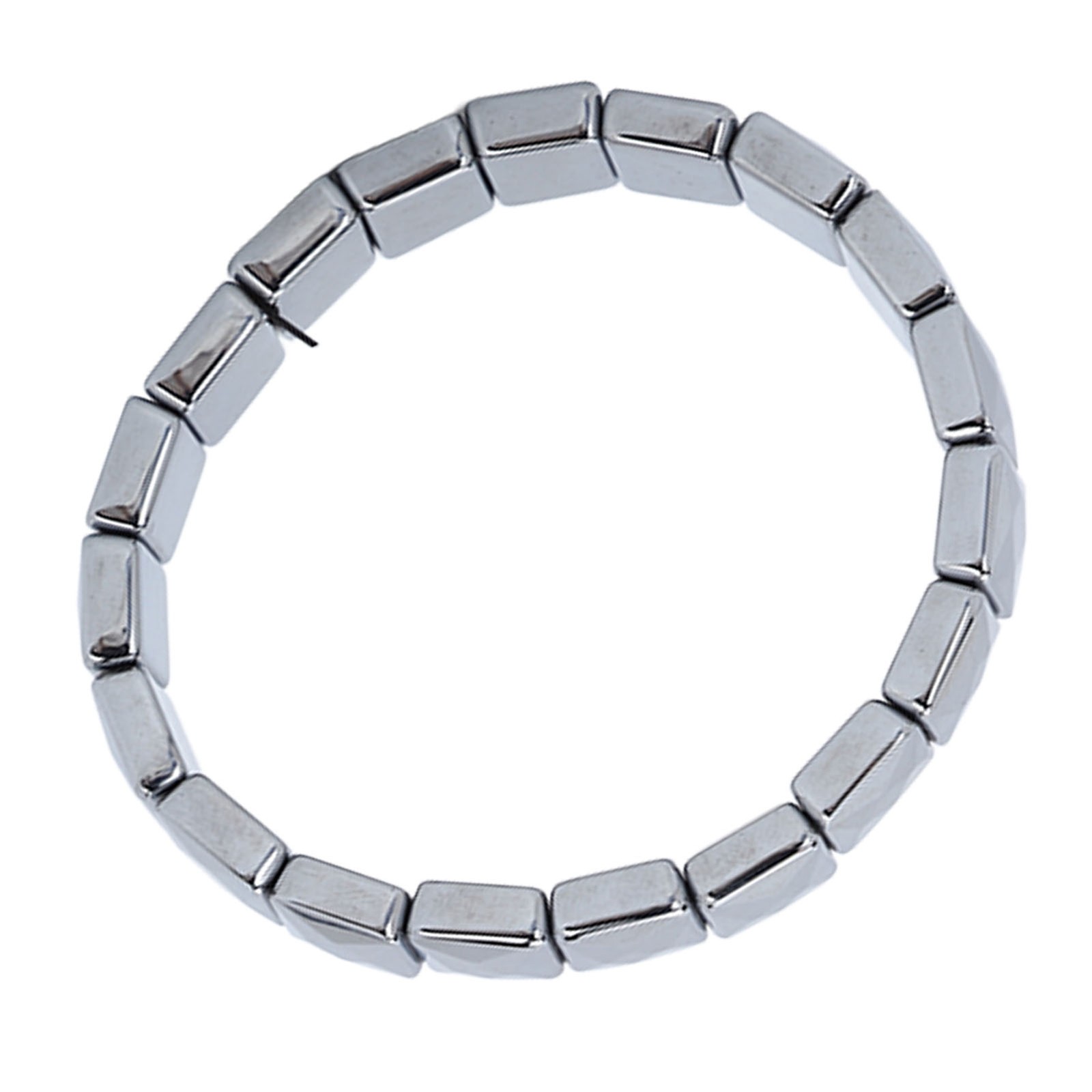 Terahertz Stone Bracelet Faceted Rectangle Pain Relief Bracelet For