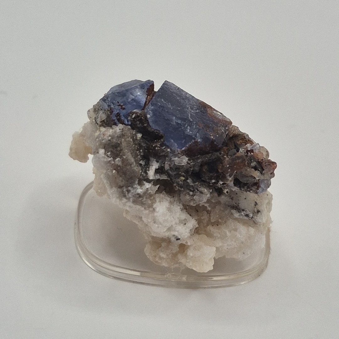 Estate! Blanchard Mine Blue Cubic Fluorite Mineral Specimen Bingham NM Thumbnail