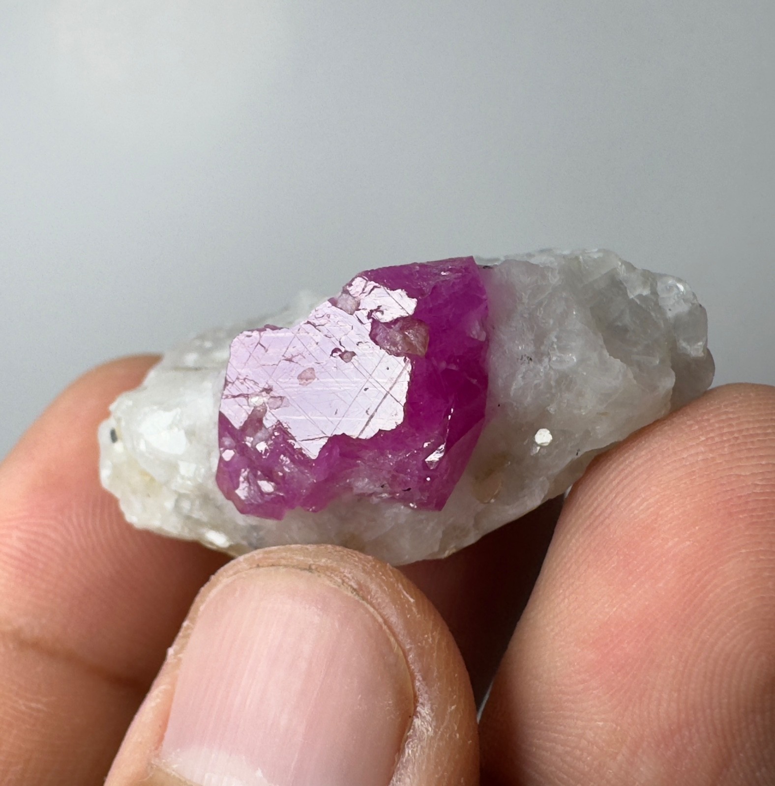 112 Ct Natural Ruby Crystal On Matrix From Jegdalak Afghanistan