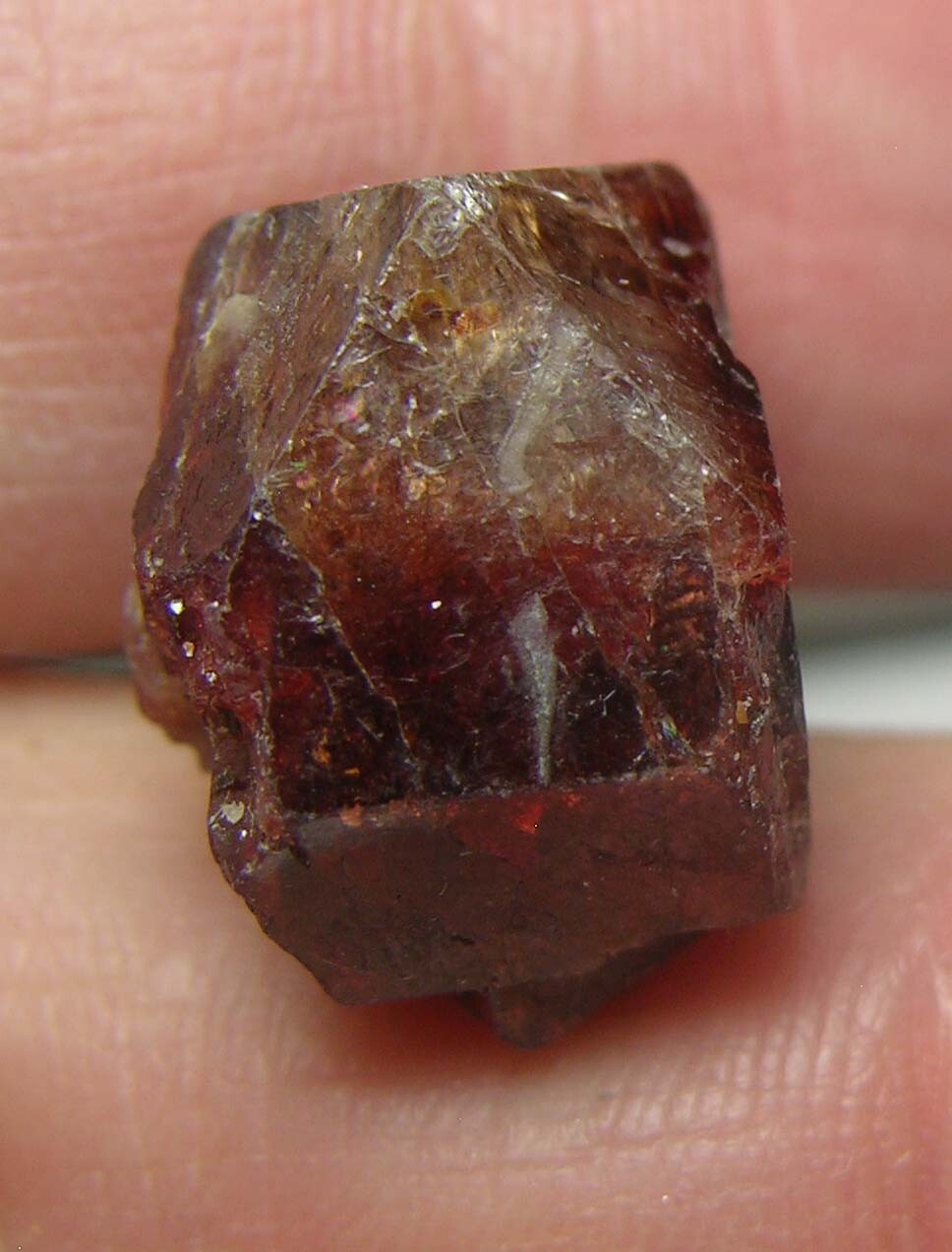 #11 Afghanistan 36.85ct Natural Octagonal Brownish Red Zircon Specimen 7.3g 15mm