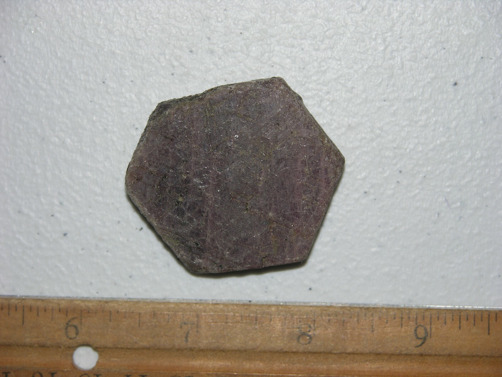 Ruby Recorder crystal all natural Madagascar 1 1/4 x 1 1/2 inch D7