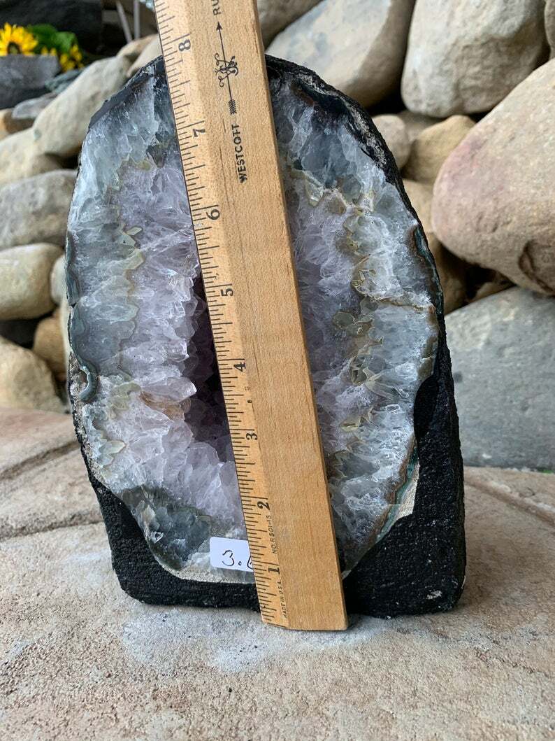 SALE! 8.12 lb BIG Amethyst Geode,Cathedral Crystal Cluster,Amethyst Uruguay