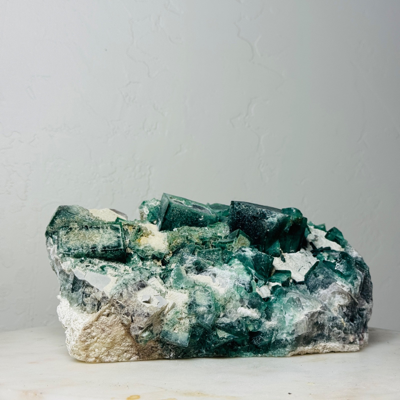 Raw Natural Large Fluorite Cluster – Green Crystal Specimen Decor | 9.8 lb