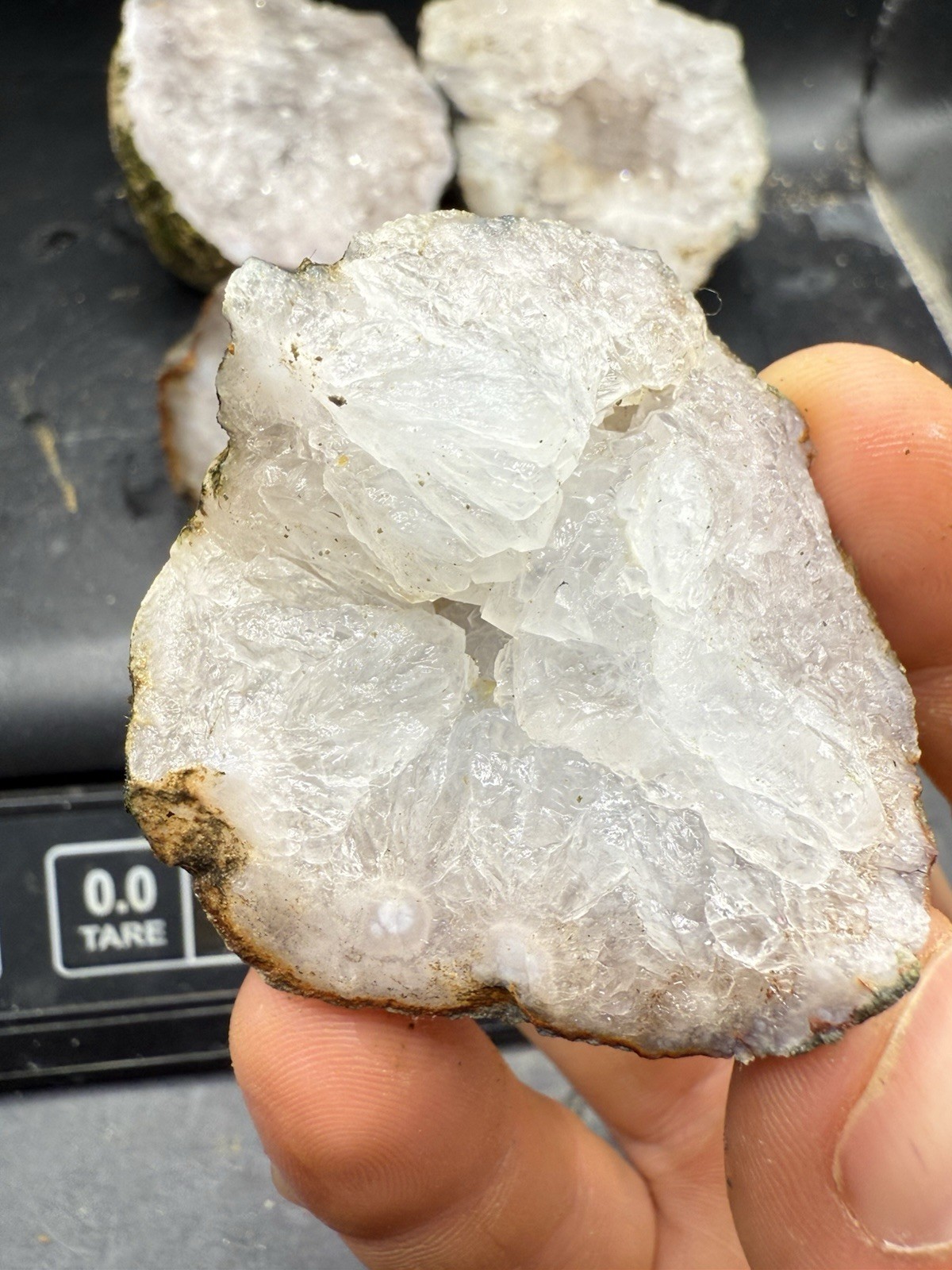 Indiana Amethyst Geode Light Lilac Purple 3,385 Carats All Natural 5 Piece