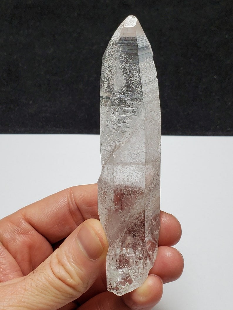 Lemurian Quartz Crystal: 4.5 Inches Long – Serra Do Cabral, Brazil – H72