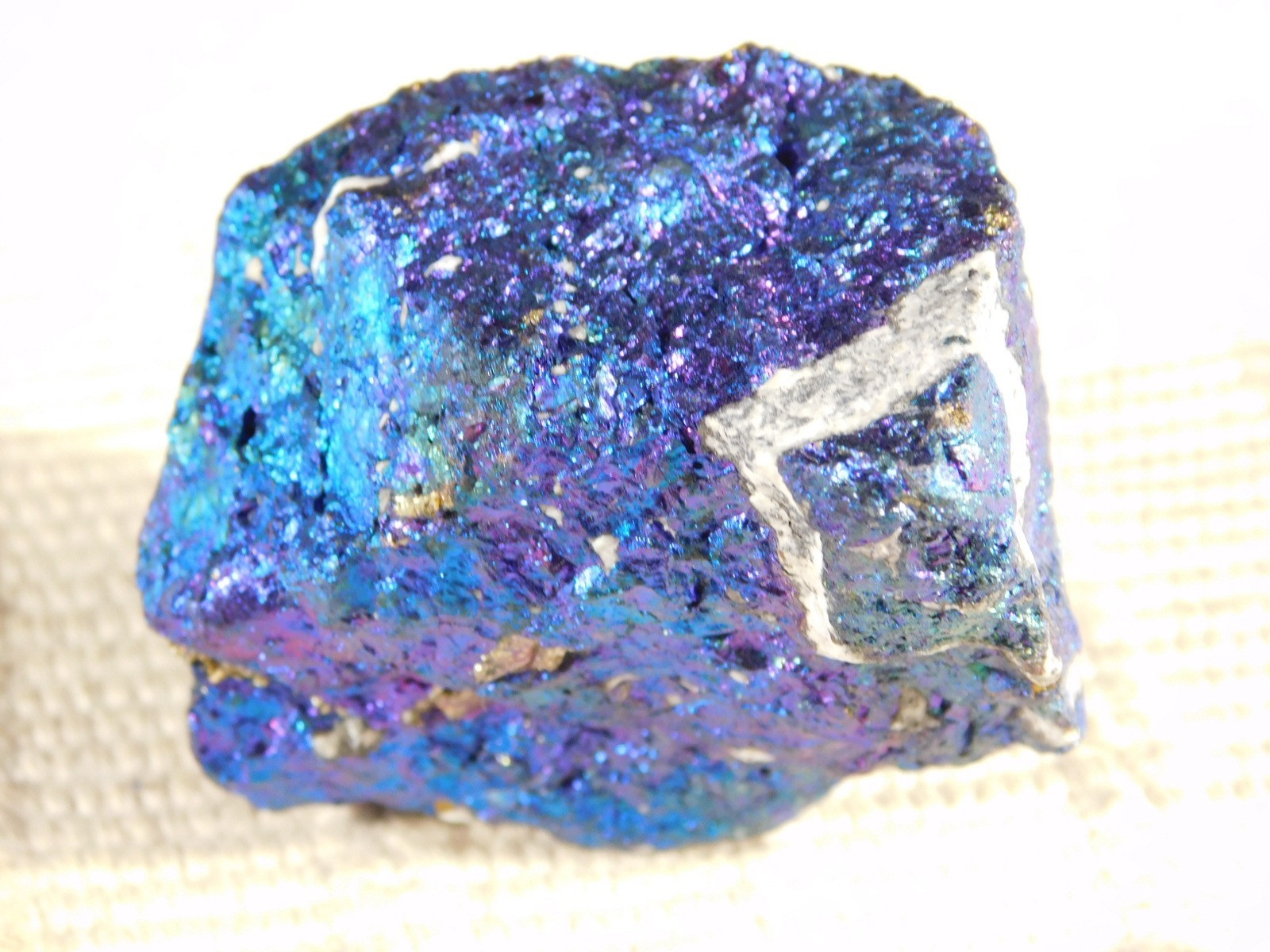 Bright IRIDESCENT Peacock Copper Chalcopyrite or Peacock Ore Mexico 195gr