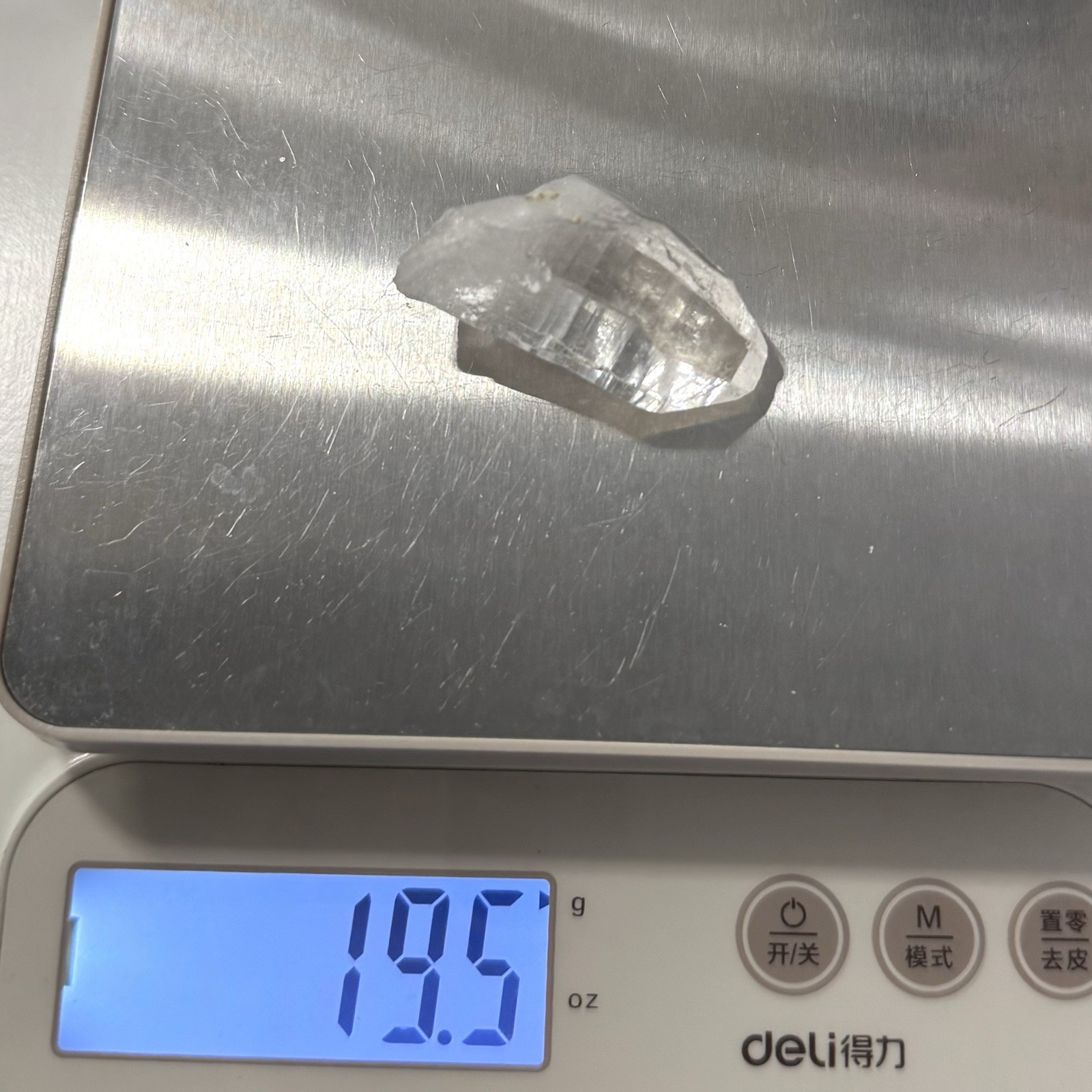 Ganesh Himalayan Quartz Nepal High Clarity Dense Akashic Lemurian Lines Crystal