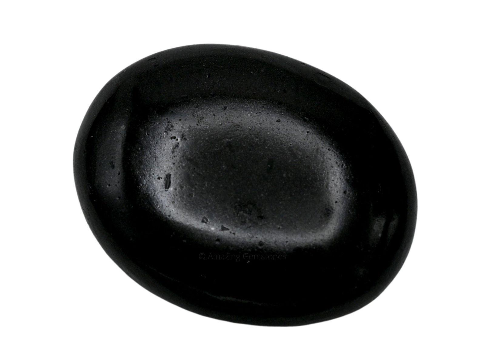 Black Tourmaline Crystal Palm Stone