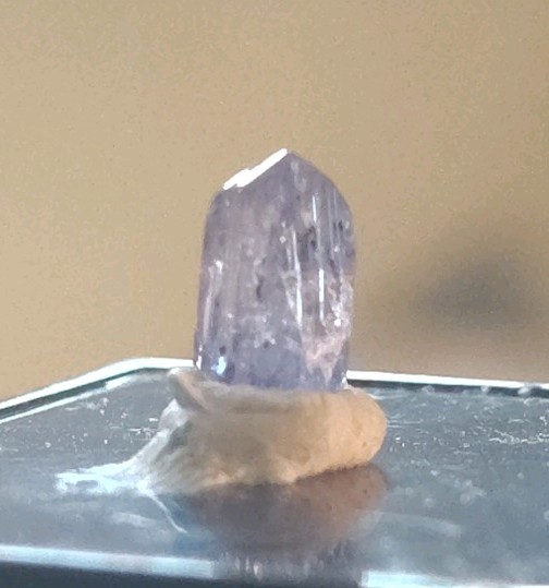~ 14ct Naturally Etched Unheated Tanzanite Crystal – Tabular Thumbnail Specimen