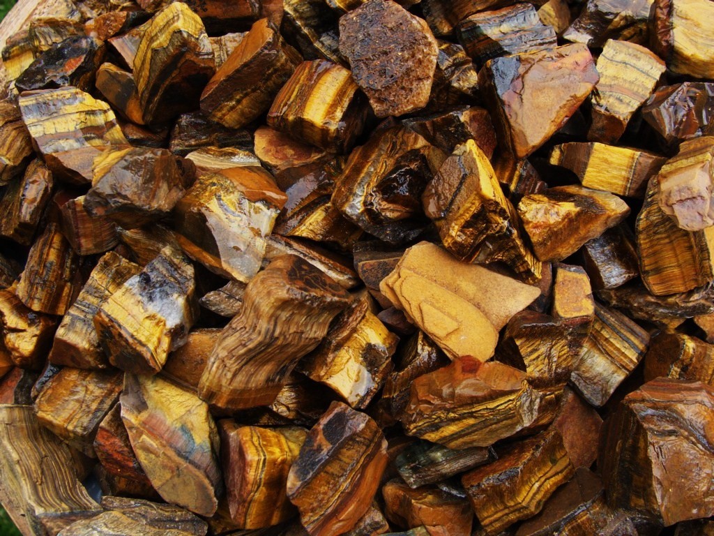 Barrels of Tiger Eye Rough – 500 Carat Lots + a FREE Faceted Gemstone