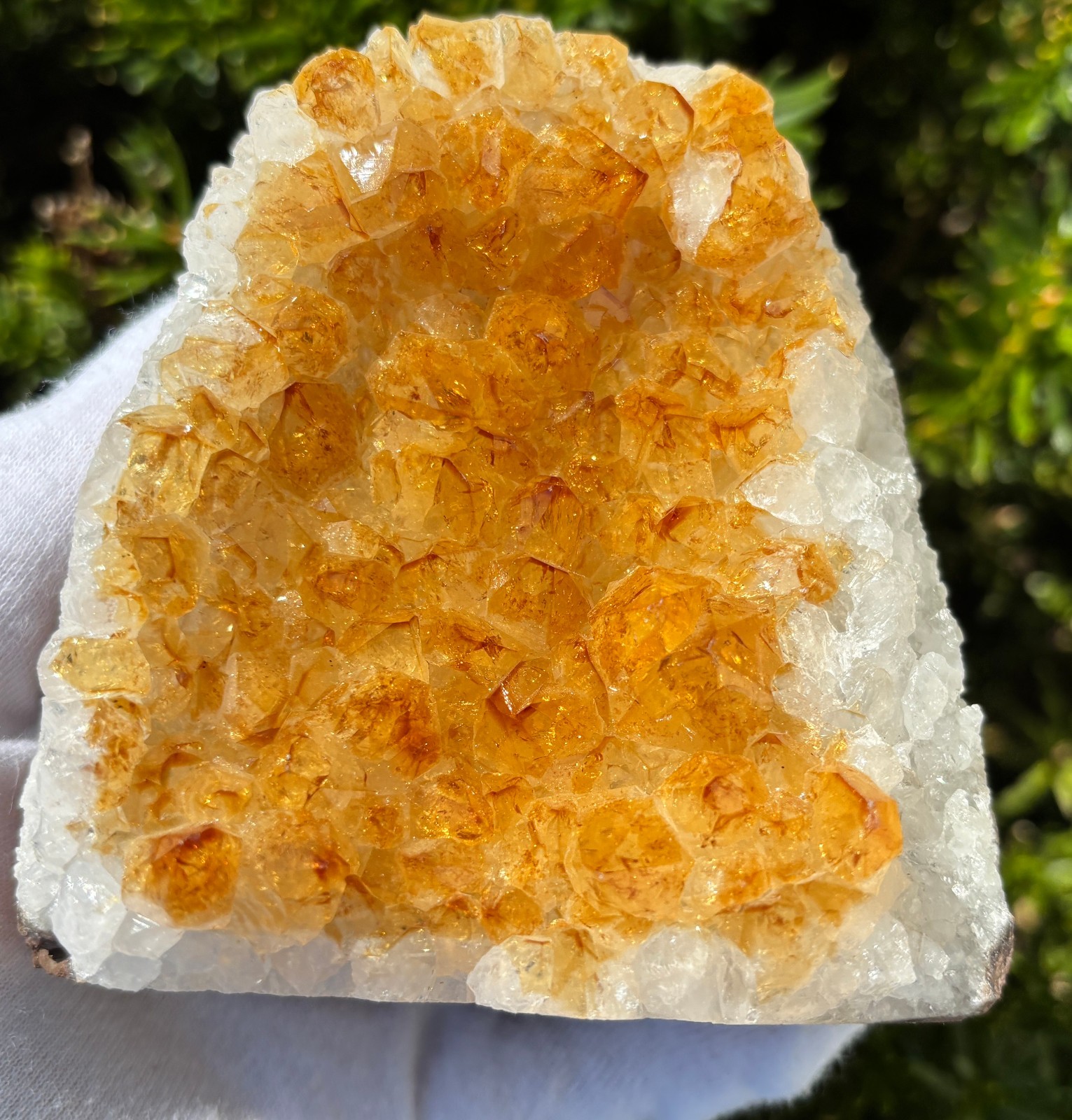 USA SALE 5.3LB LOT 3 CITRINE FREE STANDING SPECIMEN TREATED AMETHYST GOLD GOLDEN