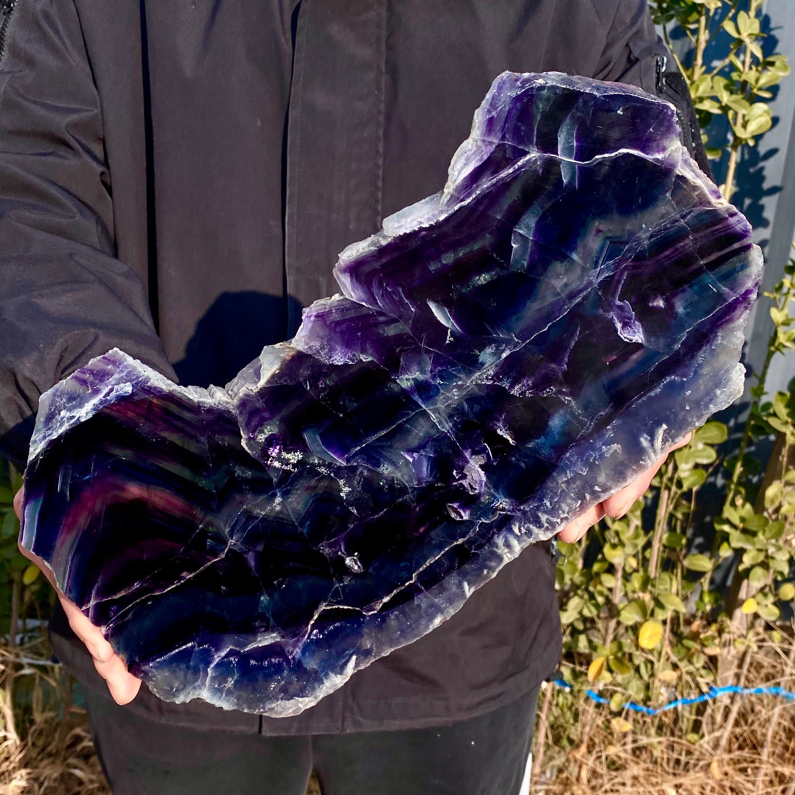 6.3LB Natural beautiful Rainbow Fluorite Crystal stone specimens