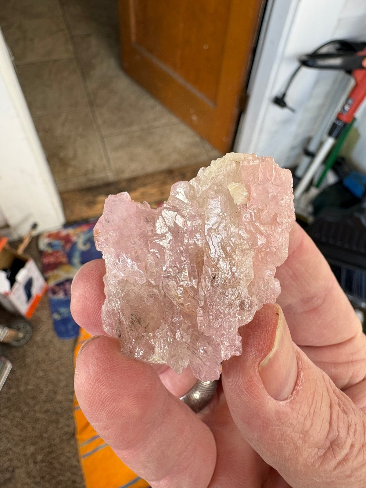 Rose Quartz, crystalline, Taquaral, Itinga, Minas Gerais, Brazil