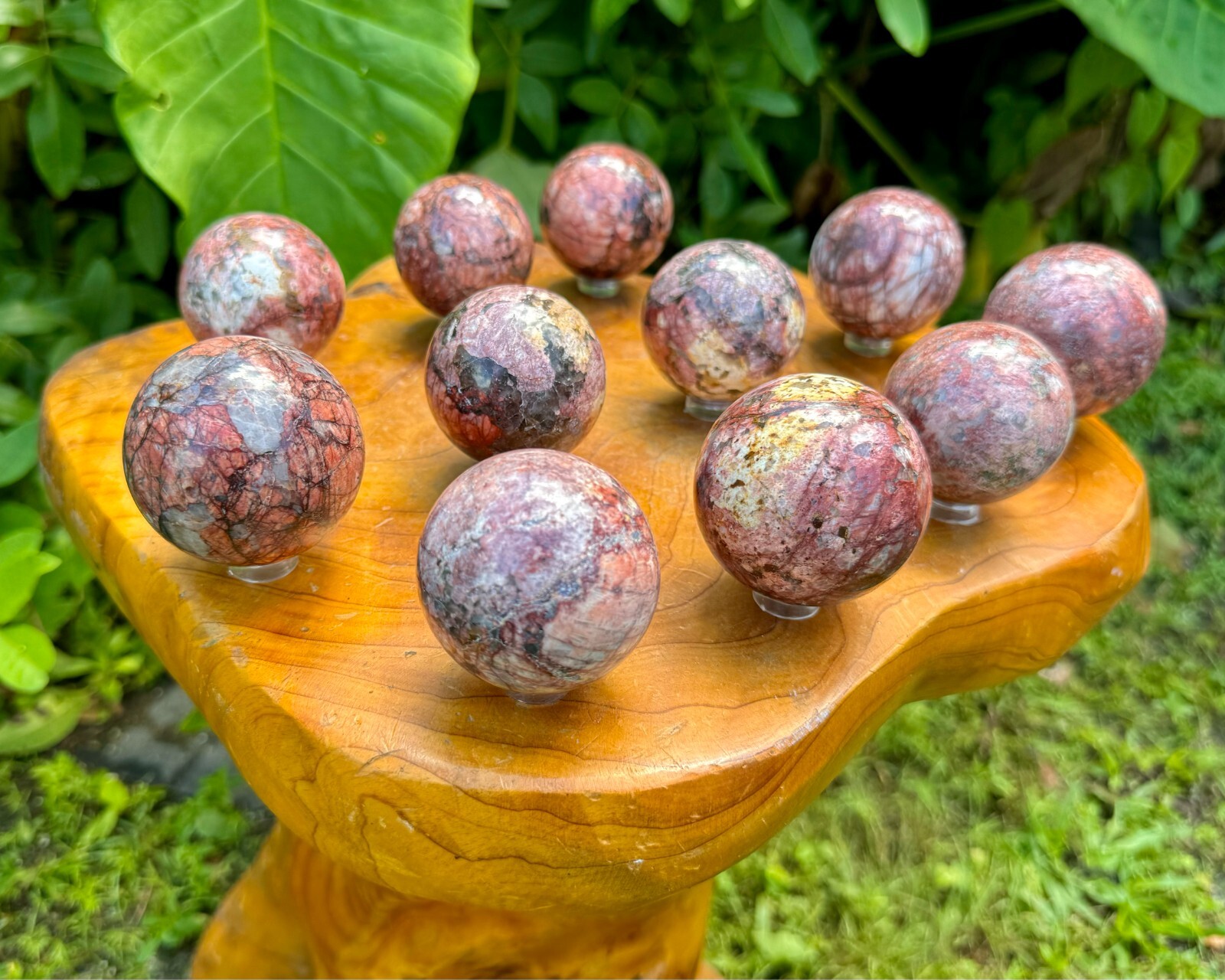 Red Moonstone Crystal Sphere LARGE 1.75 – 2″ Sphere (Natural Moonstone Sphere)