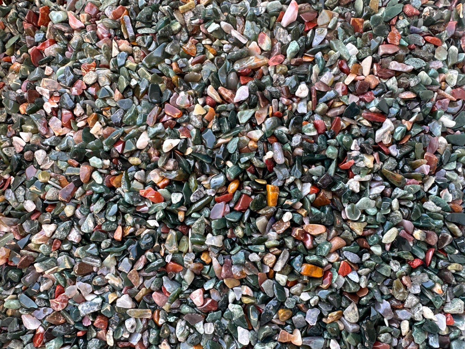 Fancy Jasper Semi Tumbled Gemstone Mini Chips 3 – 10 mm, Wholesale Bulk Lot