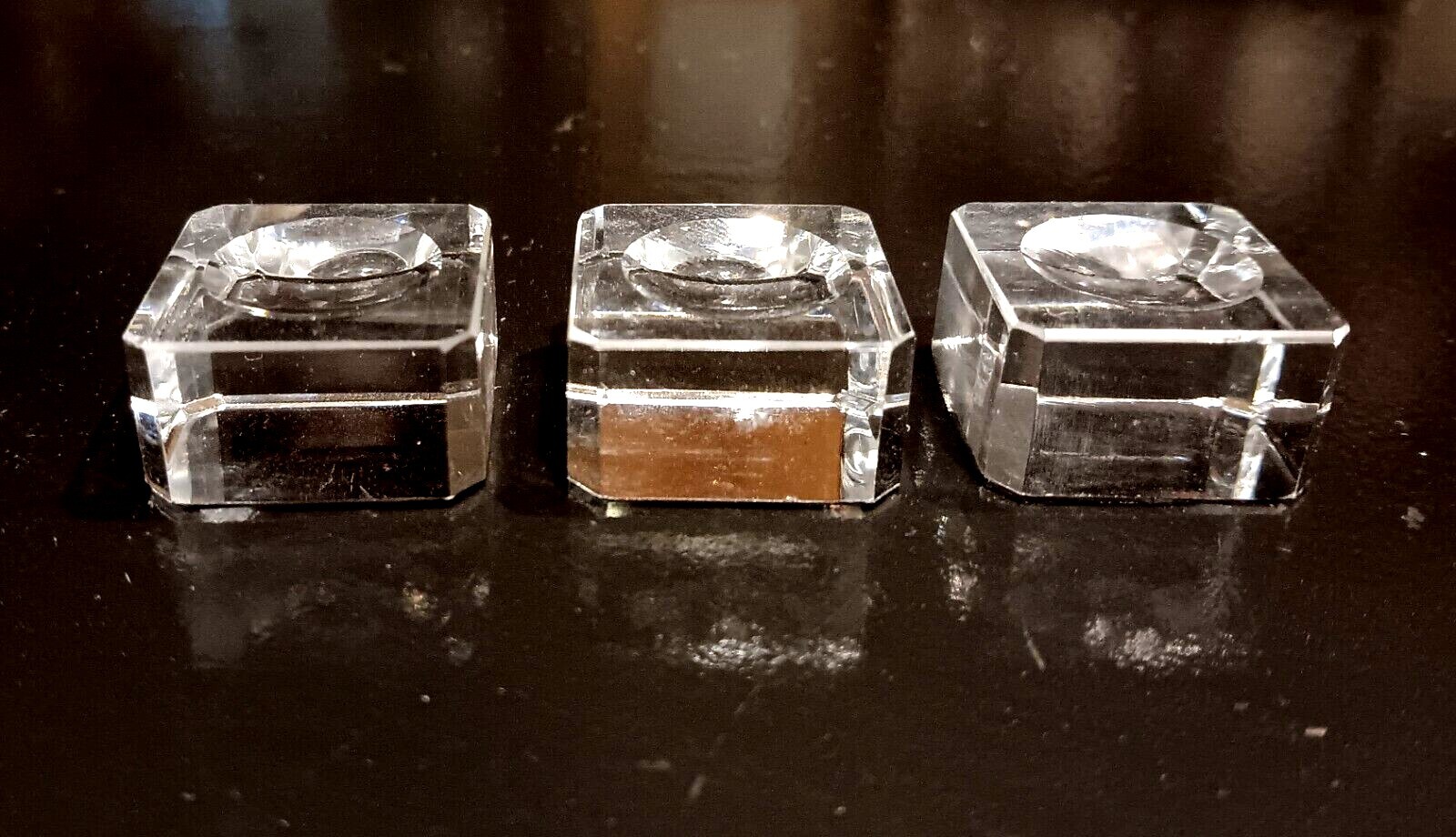 3 pcs of Clear Crystal Display Stand Base For Crystal Ball size 40-60mm/70-90mm