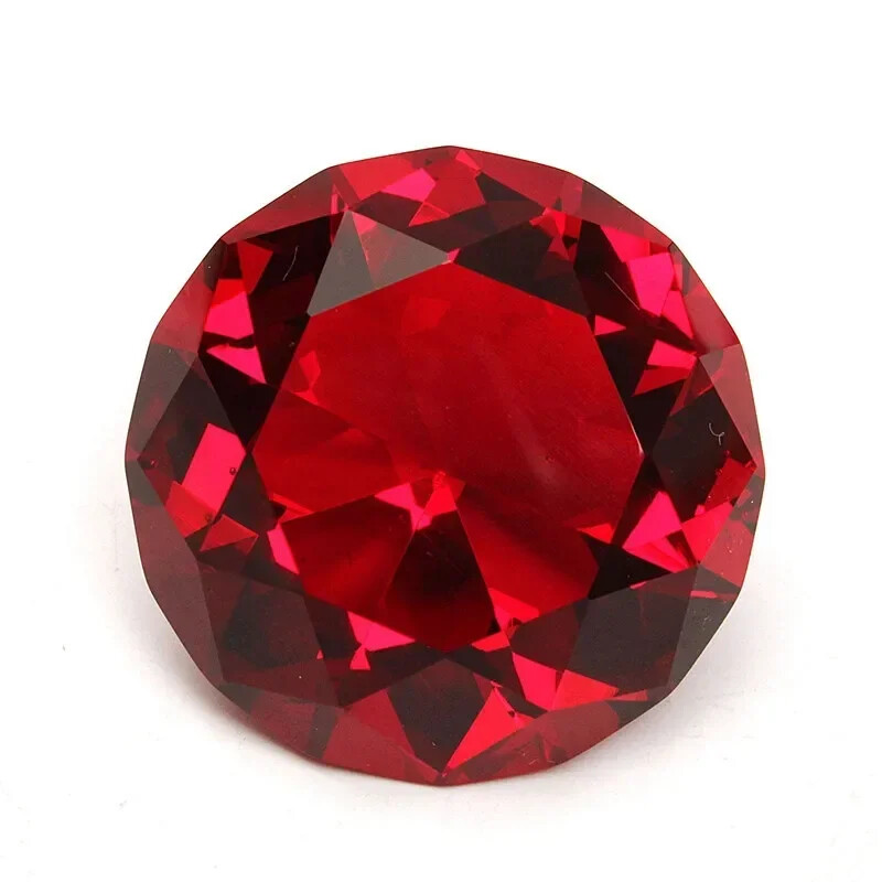40mm Red Diamond Shaped Crystal Paperweight Mini Paperweight Crafts DIY Jewelry