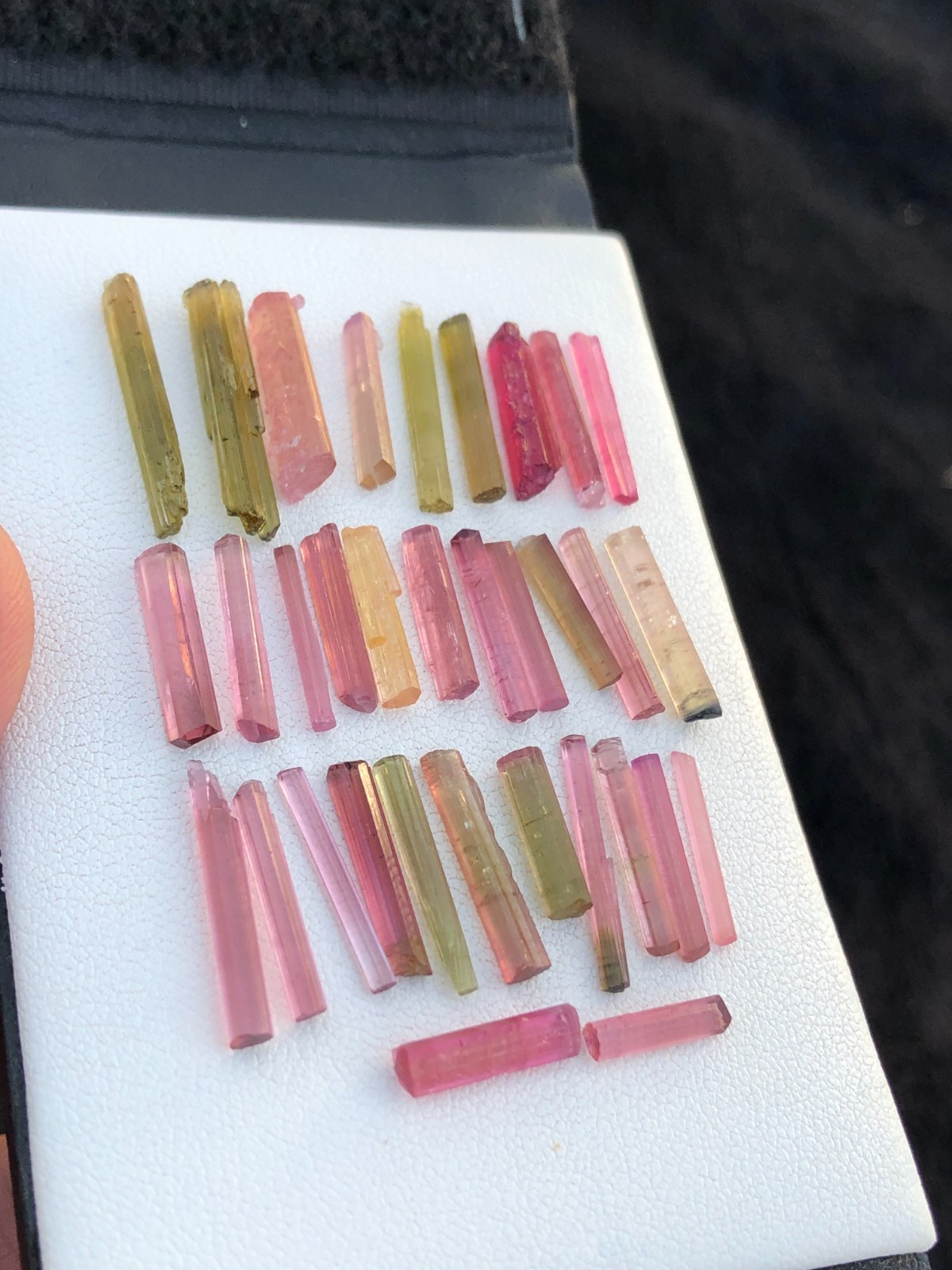 35Cts Natural Mix Color Tourmaline Rough Crystals Lot