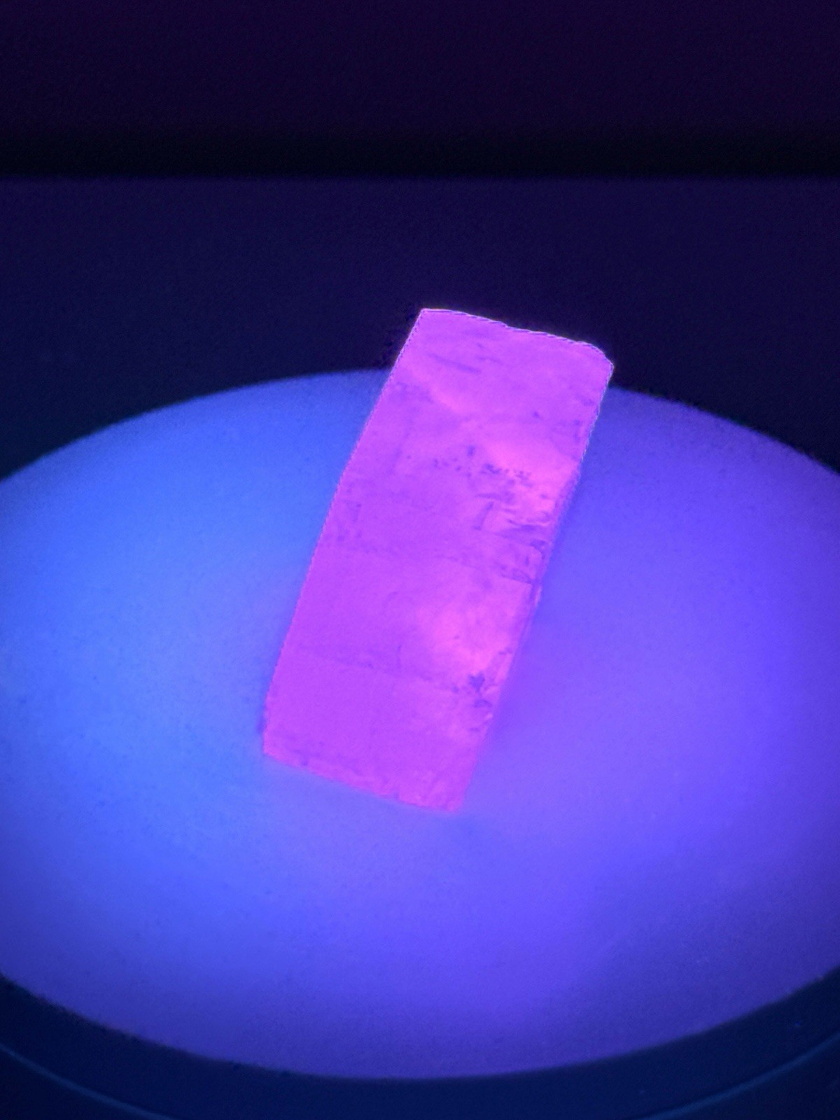 ETHEREAL Iceland Spar Calcite Crystal Specimen w/ Terlingua-type Fluorescence
