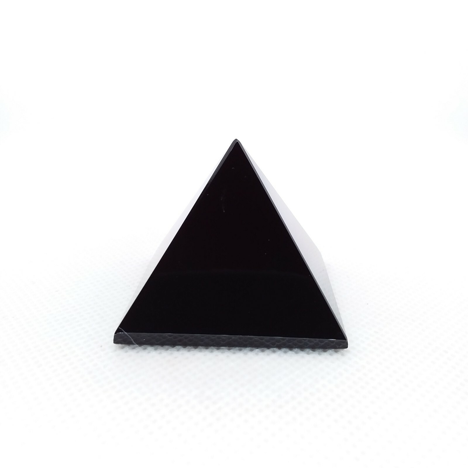 Obsidian, 1 5/8 inch, pyramid, display specimen, #R-5724