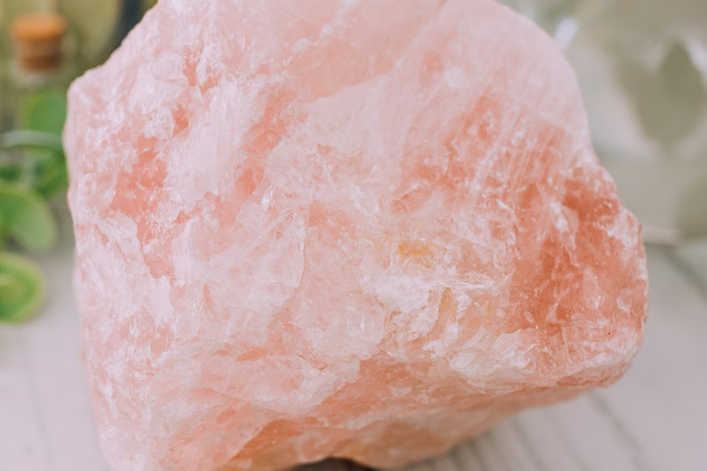 JUMBO Rose Quartz Natural Raw Crystals – Choose Size Huge Chunks (Love Stone)