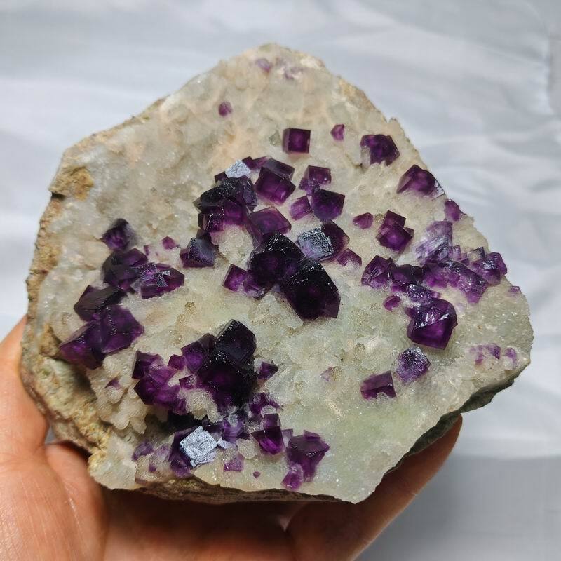 1840g Purple Fluorite Cluster on Matrix , Jingbian, Anhui, China