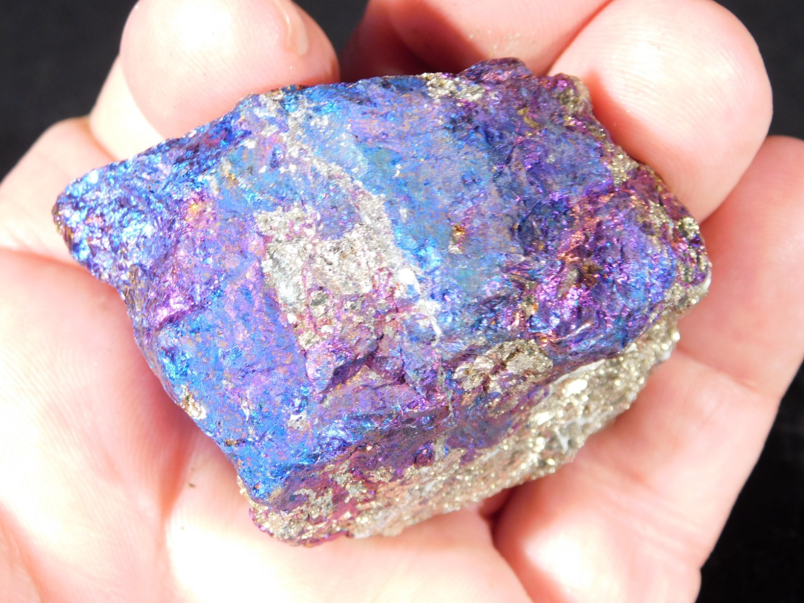Bright IRIDESCENT Peacock Copper Chalcopyrite or Peacock Ore Mexico 165gr
