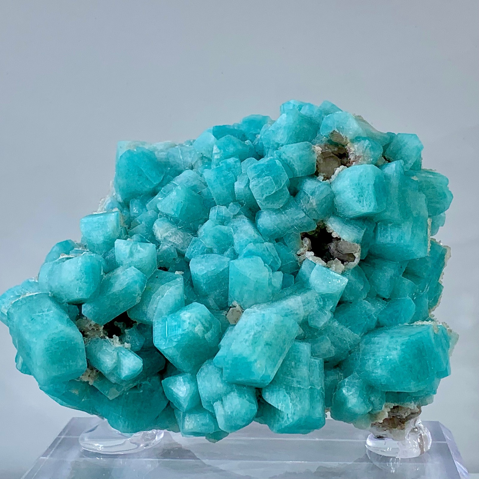 230g Rare!! Natural beautiful Amazonite with Quartz Crystal Specimen Rough